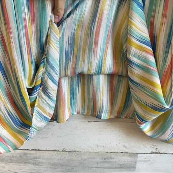 🍁 NWT Torrid 5X Sophie Crinkle Gauze Swing
Cami Blue Multicolor 12870271 - Picture 7 of 12